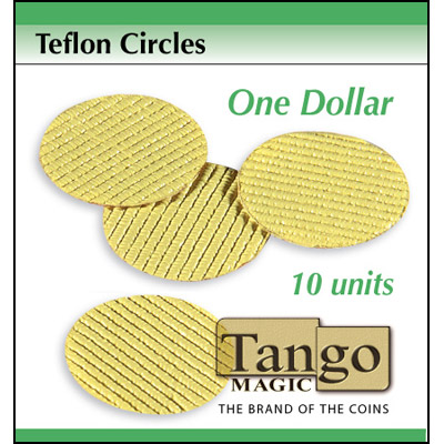 Teflon cricles Dollar size (10 units w/DVD) by Tango -Trick (T002)