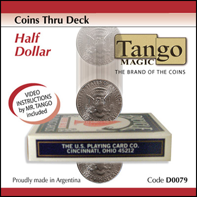 картинка Coins Thru Deck Half Dollar by Tango - Trick (D0079) от магазина Одежда+