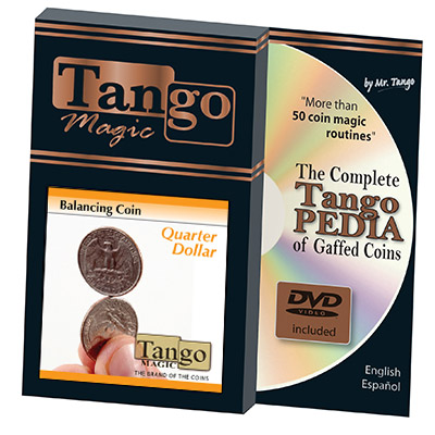 Balancing Coin (Quarter Dollar w/DVD)(D0066) by Tango Magic - Trick