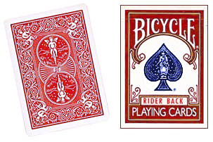 картинка Assorted Red Back Bicycle One Way Forcing Deck (assorted values) от магазина Одежда+