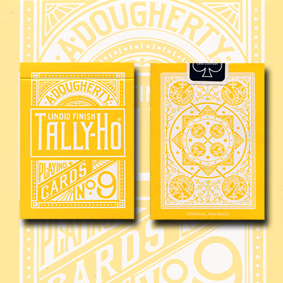 картинка Tally Ho Reverse Fan back (Yellow) Limited Ed. by  Aloy Studios / USPCC от магазина Одежда+