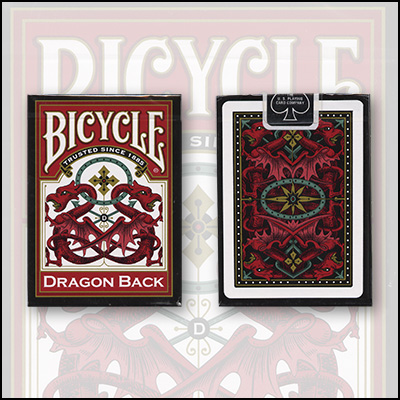 картинка Bicycle Dragon Back Cards (Red) by USPCC - Trick от магазина Одежда+