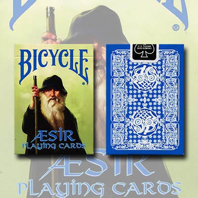 картинка Bicycle Blue AEsir Viking Gods Deck (Blue) by US Playing Card Co. - Trick от магазина Одежда+