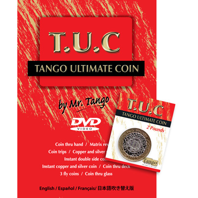 Tango Ultimate Coin (T.U.C.)(P0001)2 Pounds with instructional DVD by Tango - Trick