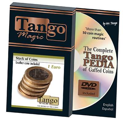 картинка Stack of Coins (1 Euro w/DVD) by Tango Magic - Trick (E0052) от магазина Одежда+