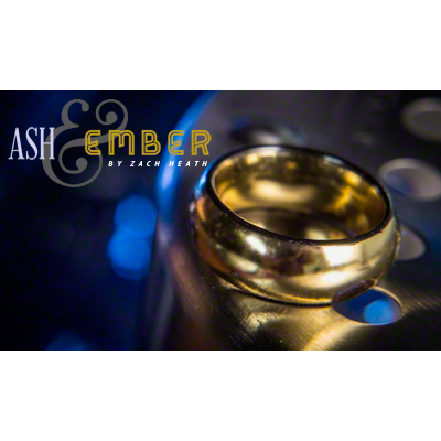 Ash and Ember Gold Curved Size 11 (2 Rings) by Zach Heath  - Trick