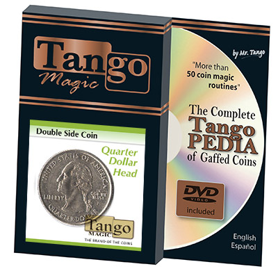 картинка Double Side Quarter (Heads w/DVD)(D0078) by Tango - Tricks от магазина Одежда+