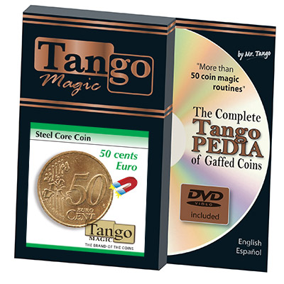 картинка Steel Core Coin (50 Cent Euro w/DVD) by Tango -Trick (E0022) от магазина Одежда+