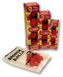 reg 2" bag of 50 Sponge Balls (Red)