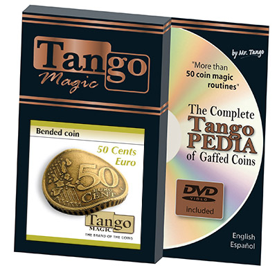 Bended Coin (50 cents Euro w/DVD)(E0075) by Tango - Trick (E0075)