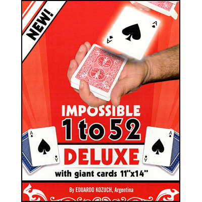 Impossible 1 to 52 Deluxe (Giant Cards) by Eduardo Kozuch - Trick