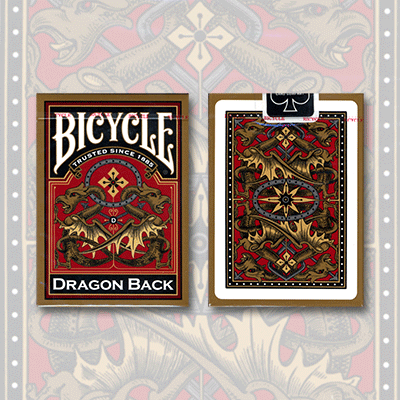 картинка Bicycle Dragon Back Deck (Gold) by USPCC от магазина Одежда+