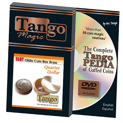 картинка Slot Okito Coin Box Brass Quarter (w/DVD) by Tango -Trick (B0018) от магазина Одежда+