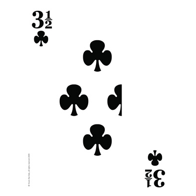 Three & a Half of Clubs Mega Card by Magical Tales - Trick