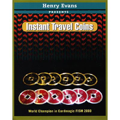 картинка Instant Travel Coins (DVD and Gimmicks) by Henry Evans - Trick от магазина Одежда+