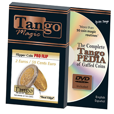 картинка Flipper Coin Pro 2 Euro/50 cent Euro (w/DVD)by Tango -Trick (E0079) от магазина Одежда+