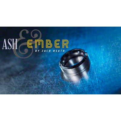 Ash and Ember Silver Beveled Size 12 (2 Rings) by Zach Heath  - Trick