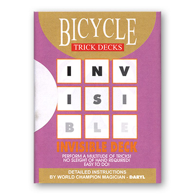 Invisible Deck Bicycle Mandolin (Red) - Trick