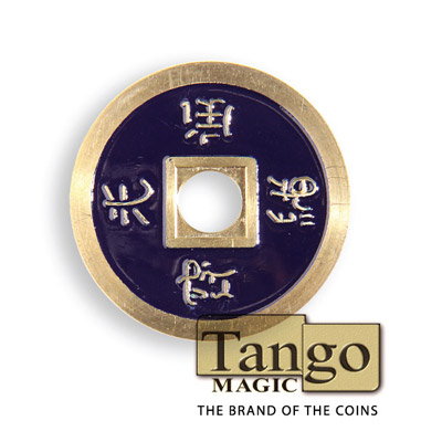 картинка Normal Chinese Coin made in Brass (Dark Purple) by Tango-Trick (CH014) от магазина Одежда+