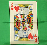 Card Silk 18" (king of hearts)