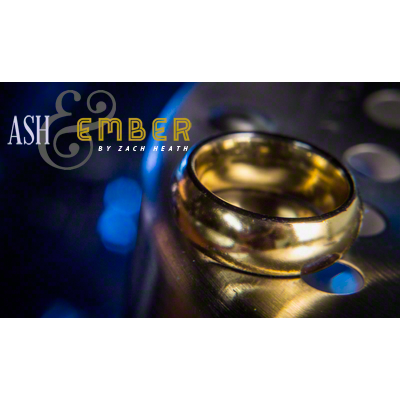 Ash and Ember Gold Curved Size 8 (2 Rings) by Zach Heath  - Trick