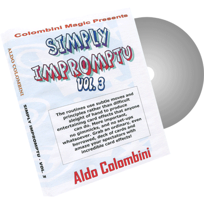 картинка Simply Impromptu Vol.3 by Wild-Colombini Magic - DVD от магазина Одежда+