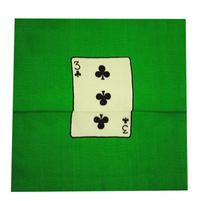 картинка Card Silk Set 9" (3 of clubs + blank) от магазина Одежда+
