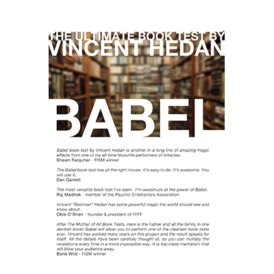 картинка Babel Book Test (3 Books) by Vincent Hedan - Trick от магазина Одежда+
