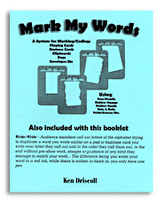 Mark My Words by Ken Driscoll - Book