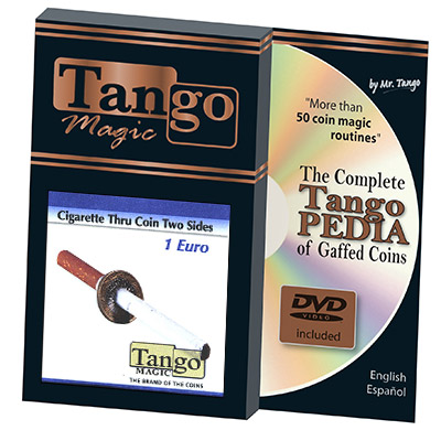 картинка Cigarette Thru Coin Two Sides 1 Euro by Tango - Trick (E0063) от магазина Одежда+