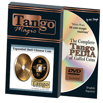 Expanded Chinese coin Shell made in Brass (CH004) from Tango Coin Magic