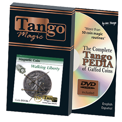 картинка Magnetic Coin Walking Liberty (w/DVD) (D0136) by Tango - Tricks от магазина Одежда+