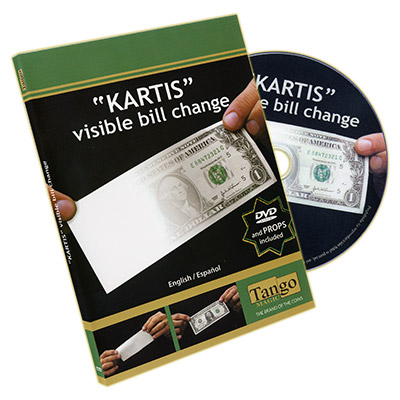 картинка The Kartis Visible Bill Change ( V0006 ) (DVD and Gimmick) by Tango Magic and Kartis - DVD от магазина Одежда+