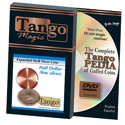 Expanded Shell Silver Half Dollar (w/DVD) (D0003) by Tango - Trick