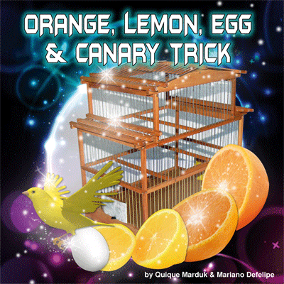 Orange, Lemon, Egg & Canary Trick ( All Props & DVD) by Quique Marduk - Trick