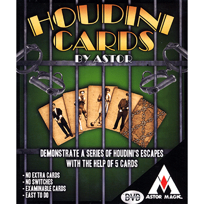 картинка Houdini Cards (DVD included) by Astor Magic - DVD от магазина Одежда+