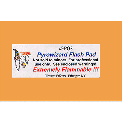 картинка Theatre Effects Pyrowizard™ Flash Paper Sheets - 2"x3" 20 sheets от магазина Одежда+