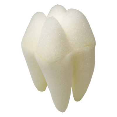 Foam Tooth 3" Goshman (White)