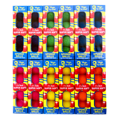 картинка Super Soft Sponge Balls 1.5" - Mixed Colors - (12 pack) - Trick от магазина Одежда+