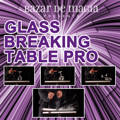 Glass Breaking Table Pro (Table and DVD) by Bazar de Magia -Trick