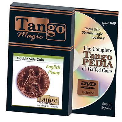 Double Side Coin English Penny (w/DVD) (D0037) by Tango-Trick