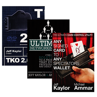 The Jeff Kaylor Sampler Pack (Includes Any Card to Any Spectator's Wallet - Black, TKO2.0, and The Ultimate Networking Tool)  - Trick