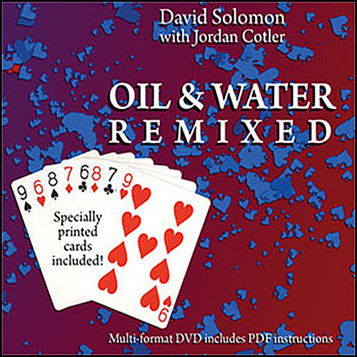 картинка Oil & Water Remixed,(Cards and DVD) by David Solomon and Jordan Cotler - DVD от магазина Одежда+