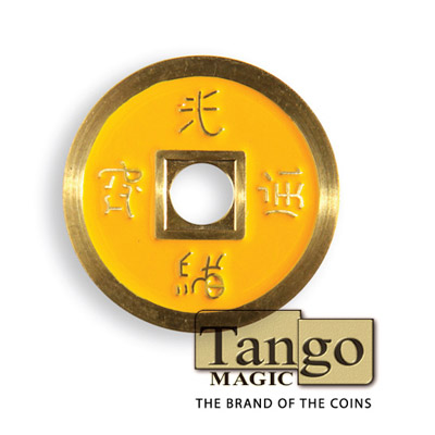 Normal Chinese Coin made in Brass (Yellow) by Tango-Trick (CH010)
