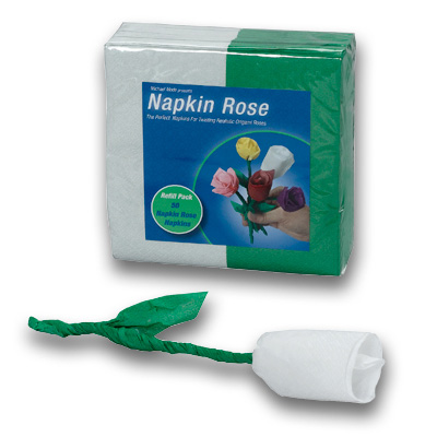 картинка Napkin Rose - Refill (White) by Michael Mode - Trick от магазина Одежда+