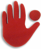 картинка Big Red Hand trick by Goshman от магазина Одежда+