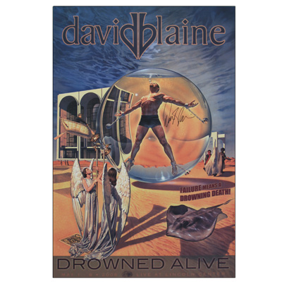 картинка Drowned Alive Autographed Poster (Limited Edition) by David Blaine от магазина Одежда+