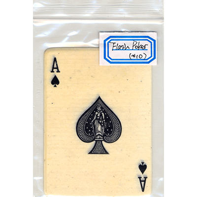 Flash Poker Card Ace of Spades (Ten Pack) - Trick