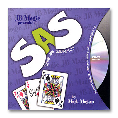 картинка SAS (Signed And SandWiched) by Mark Mason and JB Magic - DVD от магазина Одежда+