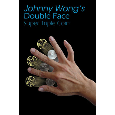 картинка Double Face Super Triple Coin (with DVD) by Johnny Wong - Trick от магазина Одежда+